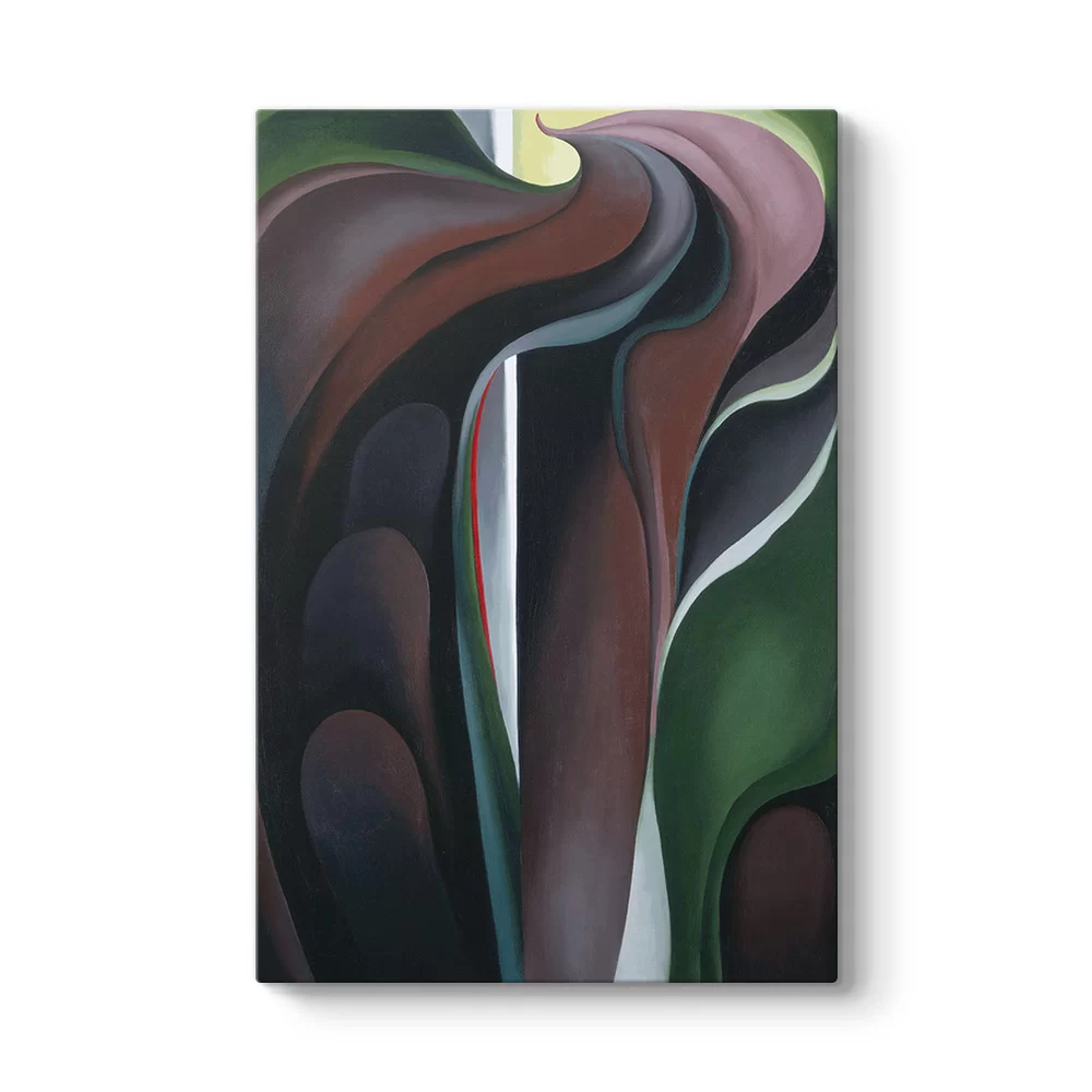 Georgia OKeeffe - Jack in The Pulpit Tablosu - Model 2
